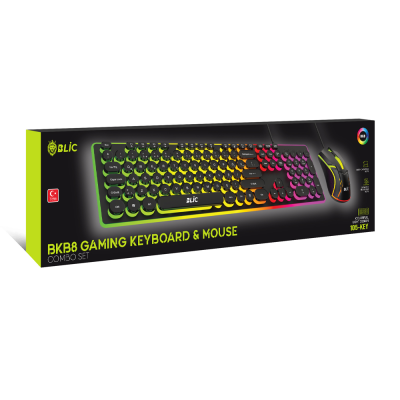 Blic Bkb8 RGB Gaming Kablolu Klavye | Mouse Set