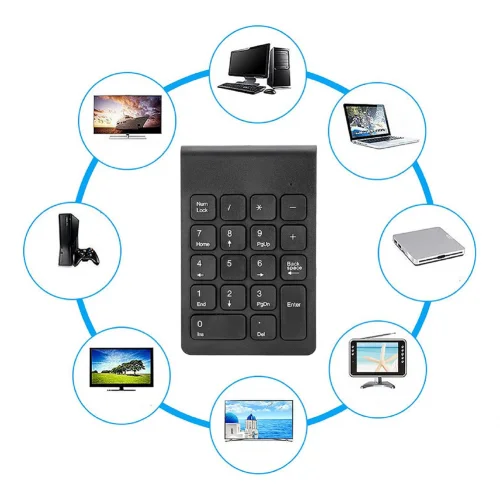 Onezero ZR26 2.4G Kablosuz Şarjlı Mini Nümerik Klavye