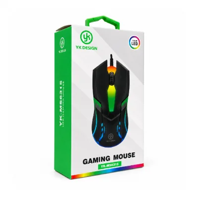 YK Design YK-MS6315 Kablolu Oyuncu Mouse | 7 Renk Işık