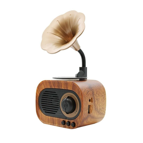 B5 Nostaljik Mini Gramofon Radyo Bluetooth Speaker
