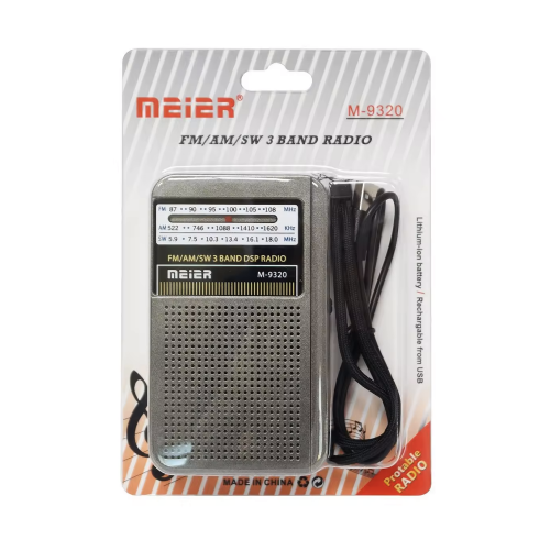 Meier M-9320 Şarjlı FM AM SW 3 Bandlı El Radyosu
