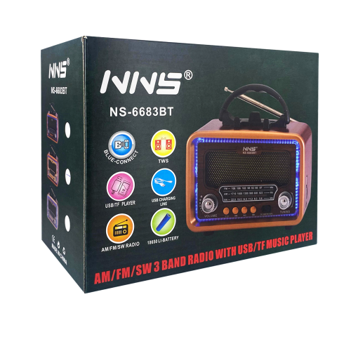 Nns Ns-6683bt Nostalji Bluetooth Speaker
