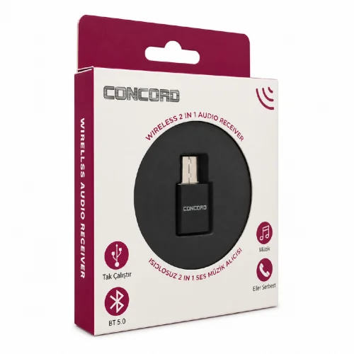 BT-15 Bluetooth 5.0 Ses Alıcı | Verici 2 in 1 Kablosuz Dönüştürücü