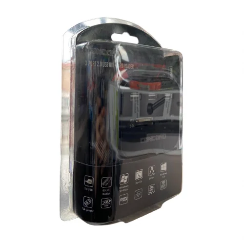 Concord C-847 USB 2.0 HUB 3 Port USB Çoklayıcı | MS SD M2 TF Kart Okuyucu