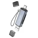 Fulltech FH32 Usb ve Type-C Çıkışlı SD Kart Okuyucu