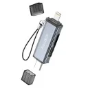 Fulltech FH33 Type-C ve Lightning Çıkışlı SD Kart Okuyucu