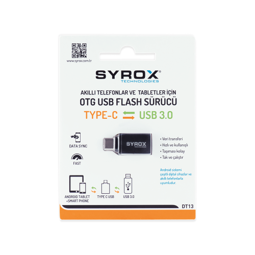 Syrox Syx-Dt13 Type-C Otg Çevirici