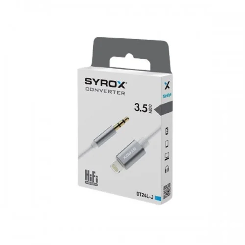 Syrox Lightning Aux Kablo DT24L-J