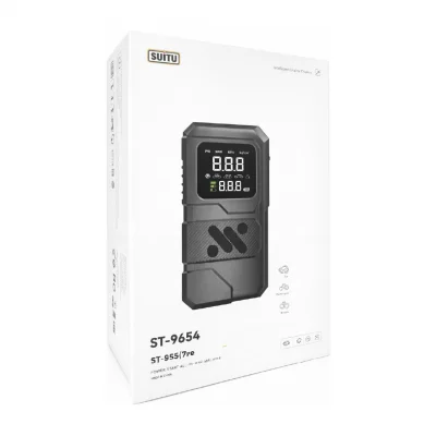 Leerfei ST-9654 Dijital Göstergeli Hava Pompası | Akü Şarj Takviyesi | Powerbank