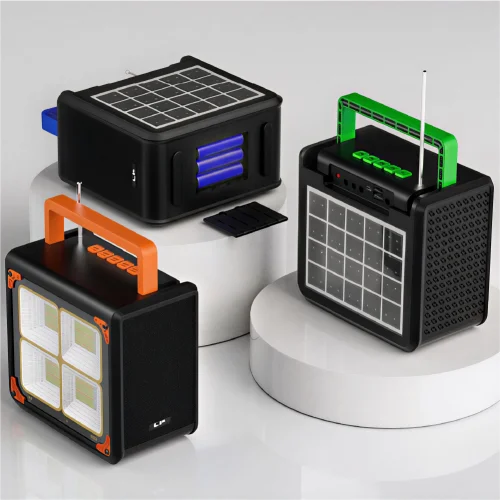 LP V96 Güneş Enerjili FM Radyolu TWS Bluetooth Speaker | 4 Mod Kamp Işığı | Powerbank Özellikli