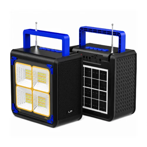 LP V96 Güneş Enerjili FM Radyolu TWS Bluetooth Speaker | 4 Mod Kamp Işığı | Powerbank Özellikli