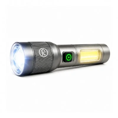 Powerdex PD-007 Şarj Edilebilir El Feneri | Işıldak | 10W 1000 Lümen | Teleskopik Zoom | SOS ve Çakar Işığı