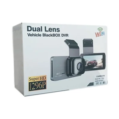 Carboon T722 Araç İçi WiFi Kamera | Dual Lens | Super HD | 1296P