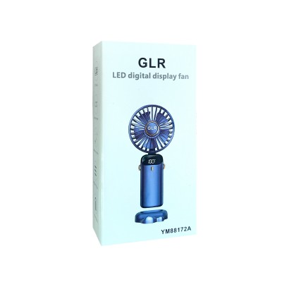88172A Mini Şarjlı Fan | Dijital Göstergeli