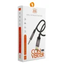 Subzero AX91 Lightning Aux Dönüştürücü Metal Hasır Aux Kablo