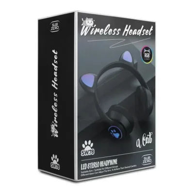 Subzero SW78 Led Işıklı Kedili Bluetooth Kulaklık
