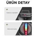 Torima D26 Bluetooth Speaker 8'' | Mikrofon | Kumanda