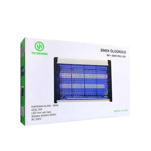 YS-A28 Kablolu Elektronik İkili Sinek Öldürücü | 6W x 2000V YS-A28 Kablolu Elektronik İkili Sinek Öldürücü | 6W x 2000V