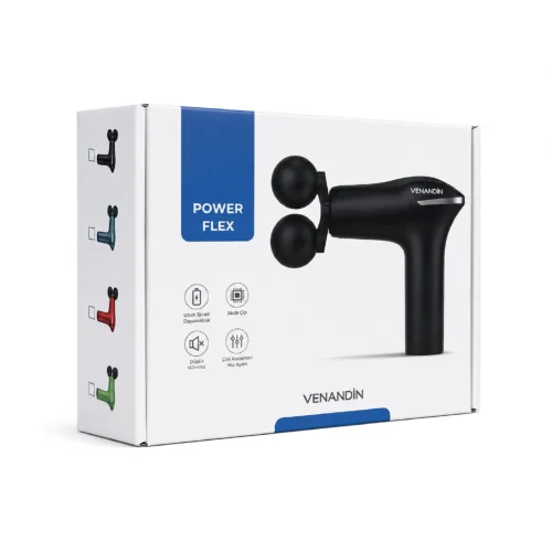 Venandin MSPF-001 Power Flex Kademeli Çift Başlıklı Titreşimli Masaj Aleti