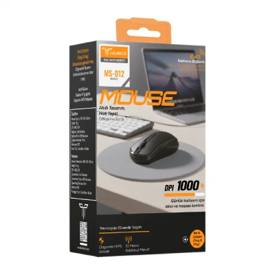 Lucatech MS-012 Kablosuz Optik Mouse | 1000 Dpi 