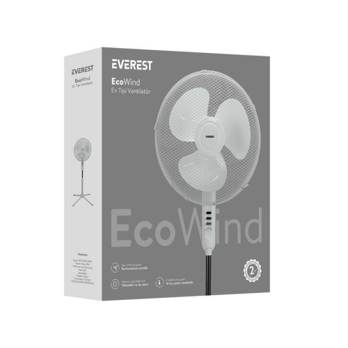 Everest EcoWind Ev Tipi Vantilatör | FAN10 Everest EcoWind Ev Tipi Vantilatör | FAN10