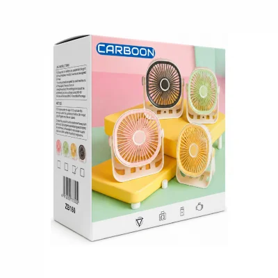 Carboon ZB160 Masaüstü | Duvara Montajlı Mini Şarjlı Fan