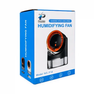 Paleon F14 Sulu Spreyli Şarjlı Vantilatör | 5 Kademe Hız | LCD Gösterge