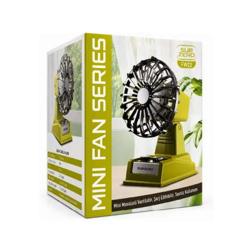Subzero FW22 Masaüstü Mini Şarjlı Fan