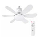 Ventus 6 Kanat Tavan Tipi 3 Kademeli Serinletici Fan | 3 Işık Tonlu Lamba 40W | Uzaktan Kumanda