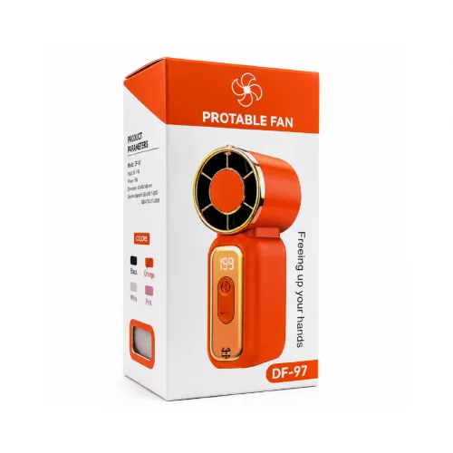 YK Design DF97 Şarjlı Hız Ayarlı LCD Göstergeli Mini El Fanı