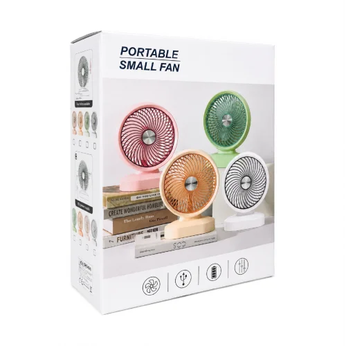 YK Design ZB120 Masaüstü Şarjlı Fan | 3 Kademeli