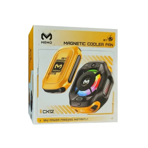 Memo CX12 Bataryalı Mıknatıslı RGB Telefon Soğutucu Fan | 10W