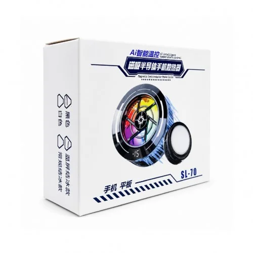 SL-70 Mıknatıslı Kablolu 3 Kademeli RGB Telefon Soğutucu Fan