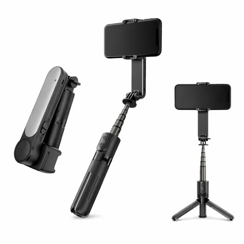 L09 Buetooth Kumandalı Selfie Çubuğu 70cm | Gimbal Sabitleyici |Tripod 360 Oynar Kafa