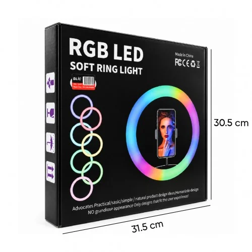 MJ30 12'' Rgb Led Selfie Işığı | Tripod Hediyeli
