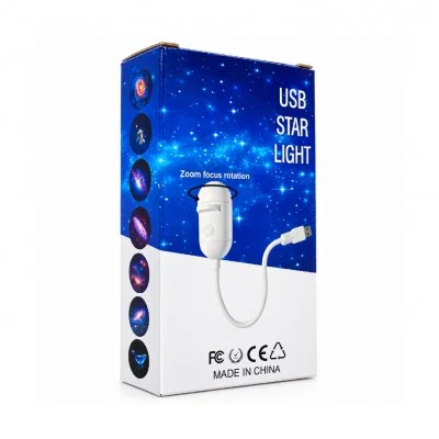 LF-Q77 USB Girişli Masa Lambalı Tavan Yansıtma Projektörü | Değiştirilebilir 8 Desen Lensi