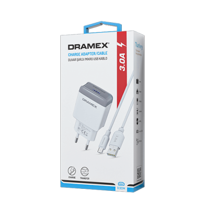 Dramex D30M Micro 3.A Hızlı Ev Set