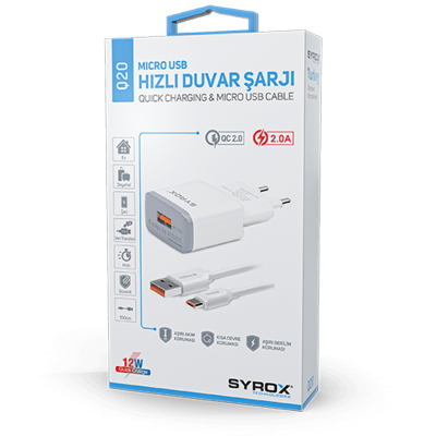 Syrox Syx-Q20 Micro Quıck Hızlı Ev Şarj