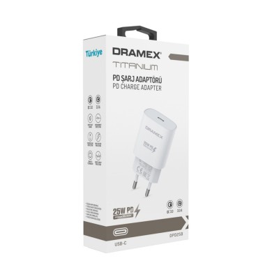Dramex DPD25B 25W Type-C Giriş Pd Şarj Başlık Dramex DPD25B 25W Type-C Giriş Pd Şarj Başlık