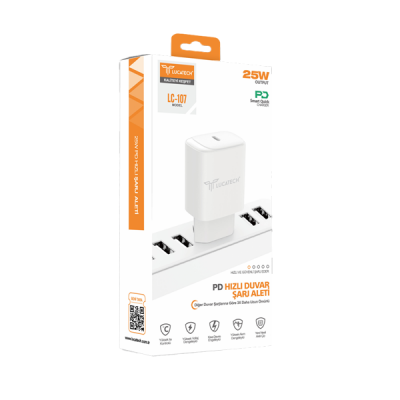Lucatech LC107 25W Pd Şarj Başlığı Lucatech LC107 25W Pd Şarj Başlığı