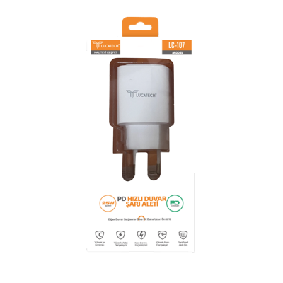 Lucatech LC107 25W Pd Şarj Başlığı Lucatech LC107 25W Pd Şarj Başlığı