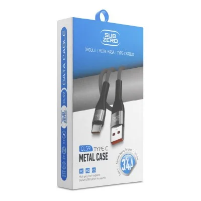 Subzero CL59 3.4A Type-C  Usb Kablo | Örgülü
