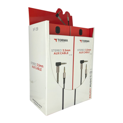 Torima XF09 L Aux Kablo | 10'lu Stand