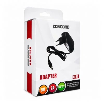 Concord C91 9V 2A Modem Adaptörü