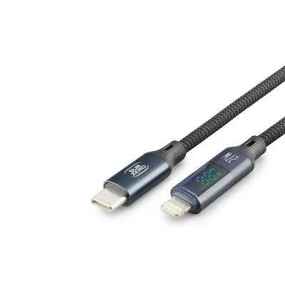 Subzero CL151 Type-C Lightning 27W Hızlı Lightning Şarj Kablosu | Dijital Göstergeli