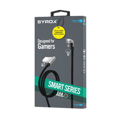 Syrox C132AL Örgülü 2.4 Amper Iphone Kablo | Stand