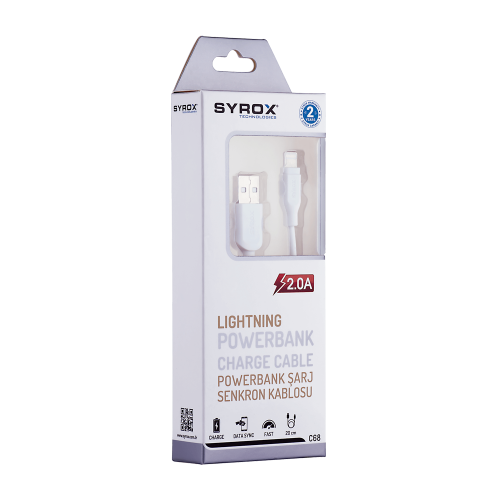 Syrox Syx-C68 İphone5 20 CM Powerbank Kablosu