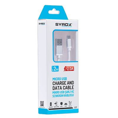 Syrox Syx-C17  Micro 2A 2Mt Ara Kablo