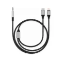 Simex SA-03 Nero Pro Type-C | Lightning to Aux 2in1 Dönüştürücü Kablo