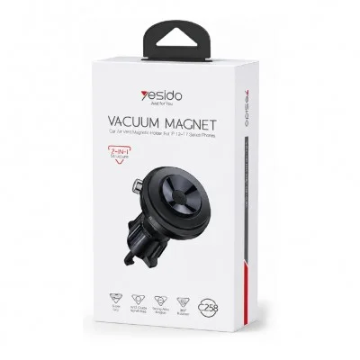Yesido C258 Vakumlu | Mıknatıslı Telefon Tutucu | Klipsli Izgara Tipi